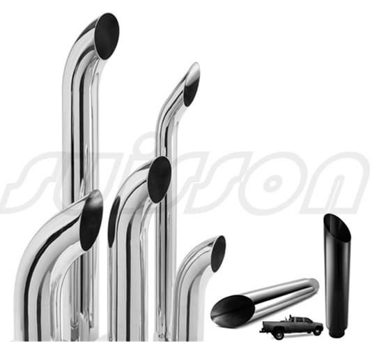 Exhaust curved stacks lorry pipe